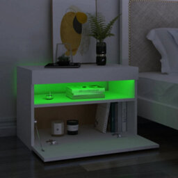 Vidaxl Tv Cabinet With Led Lights White 60X35X40 Cm - thumbnail 5
