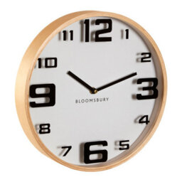 Orsina Vitus White Wood Large Numbers Wall Clock - thumbnail 2
