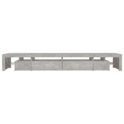 Berkfield Tv Cabinet With Led Lights Concrete Grey 290X36.5X40 Cm - thumbnail 9