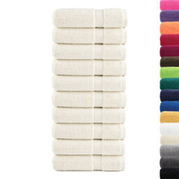 Berkfield Durable Premium Hand Towels Solund 10 Pcs Cream 50X100 Cm 600 Gsm