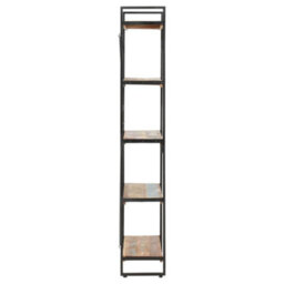 Vidaxl 5-Tier Bookcase 140X30X180 Cm Solid Reclaimed Wood Bookcases - thumbnail 3