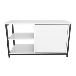 Decorotika Muskegon Tv Stand Tv Unit For Tv's Up To 63 Inch Black And White - thumbnail 4