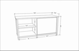 Decorotika Muskegon Tv Stand Tv Unit For Tv's Up To 63 Inch Black And White - thumbnail 6