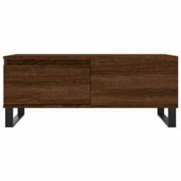 Berkfield Coffee Table Brown Oak 90X50X36.5 Cm Engineered Wood - thumbnail 5