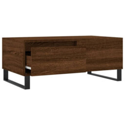 Berkfield Coffee Table Brown Oak 90X50X36.5 Cm Engineered Wood - thumbnail 6