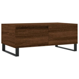 Berkfield Coffee Table Brown Oak 90X50X36.5 Cm Engineered Wood - thumbnail 2