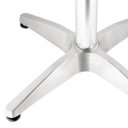 Aluminium Patio Bistro Set - Square Pedestal Table & 2 Double Tube Chairs Be Furniture - thumbnail 6