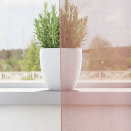 Walplus Voile Curtains With Grommets 2 Pcs Pink 140X245 Cm - thumbnail 3