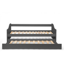 Ashfield Premier Anthracite Day Bed Single 3Ft (90Cm) + Pull Out Bed (Guest Bed) - thumbnail 7