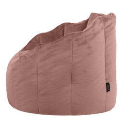 icon Sirena Scallop Chair Bean Bag Dusk Pink Velvet Bean Bags - thumbnail 8