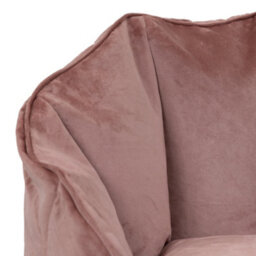 icon Sirena Scallop Chair Bean Bag Dusk Pink Velvet Bean Bags - thumbnail 7