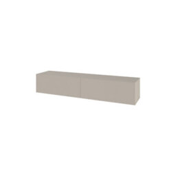 "Decortie Francy Wall-Mounted Tv Unit Modern Media Centre Tv Cabinet 42"" Sandstone 135Cm" - thumbnail 2
