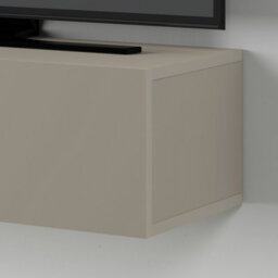 "Decortie Francy Wall-Mounted Tv Unit Modern Media Centre Tv Cabinet 42"" Sandstone 135Cm" - thumbnail 4