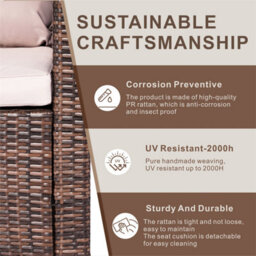 Abrihome Brown 7-Seats Lamao Rattan Sofa Set With Storage Box - thumbnail 8