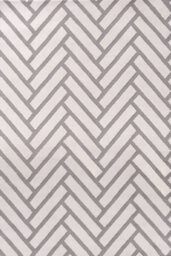 The Rugs Loft Light Grey And Ivory Herringbone Living Room Area Rug And Runners Soft Pile - thumbnail 2