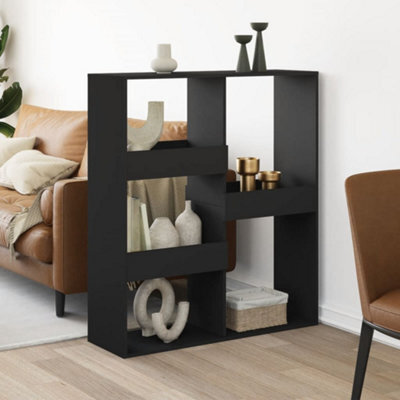 Berkfield Room Divider Black 100X33X115 Cm Engineered Wood - image 1