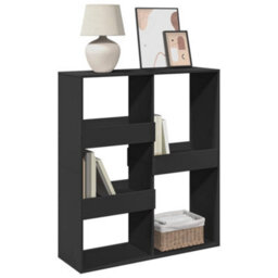 Berkfield Room Divider Black 100X33X115 Cm Engineered Wood - thumbnail 3