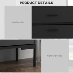 Wyld Haus Sopane Slim Black Shoe Cabinet With 3 Tilt-Out Drawers, Top Storage Drawer, Metal Legs - Fits Up To 12 Pairs - thumbnail 7