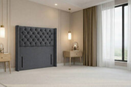 "Nexus Windsor Plush Divan, Steel, 54"" Winged Hb, No Drawers, Open Coil Mattress, King" - thumbnail 6