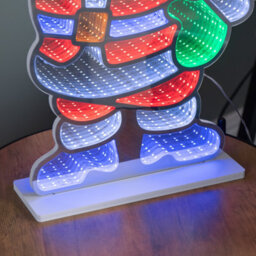 Samuel Alexander 59Cm Light Up Waving Santa Infinity Christmas Decoration With Multi-Coloured Leds - thumbnail 5