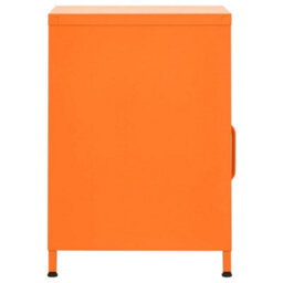 Berkfield Nightstand Orange 35X35X51 Cm Steel - thumbnail 4