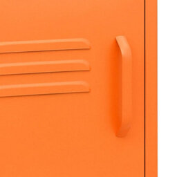 Berkfield Nightstand Orange 35X35X51 Cm Steel - thumbnail 8