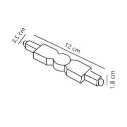 Nordlux Link Indoor Track Connector White Plastic  Customizable - Mains Powered, Ip20 - thumbnail 7