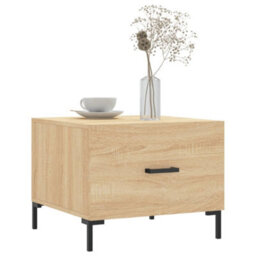 Walplus Coffee Tables 2 Pcs Sonoma Oak 50X50X40 Cm Engineered Wood - thumbnail 3