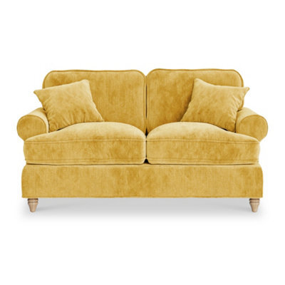 Alfie Gold 2 Seater Sofa For Living Room - Fully Assembled By Roseland Furniture - image 1