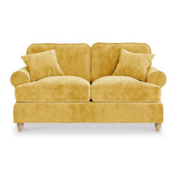 Alfie Gold 2 Seater Sofa For Living Room - Fully Assembled By Roseland Furniture - thumbnail 1