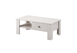 Arte Elegant Rene Coffee Table In Andersen Pine - W1050mm H430mm D600mm - One Drawer, Open Compartment, Black Handle - thumbnail 1