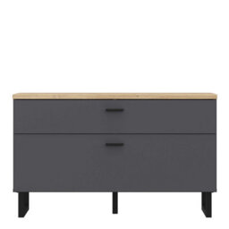 Wyld Haus Gothenburg Grey And Oak Tv Unit 1 Door 1 Drawer - thumbnail 3