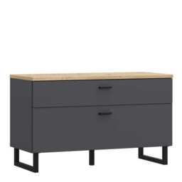 Wyld Haus Gothenburg Grey And Oak Tv Unit 1 Door 1 Drawer - thumbnail 2