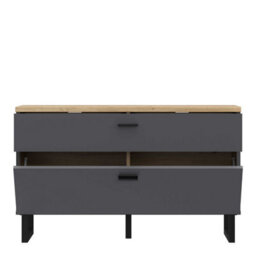 Wyld Haus Gothenburg Grey And Oak Tv Unit 1 Door 1 Drawer - thumbnail 5