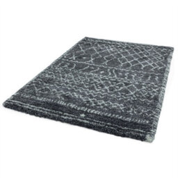 Grey Cream Geometric Luxurious Modern Shaggy Easy To Clean Rug For Dining Room-200Cm X 290Cm - thumbnail 2