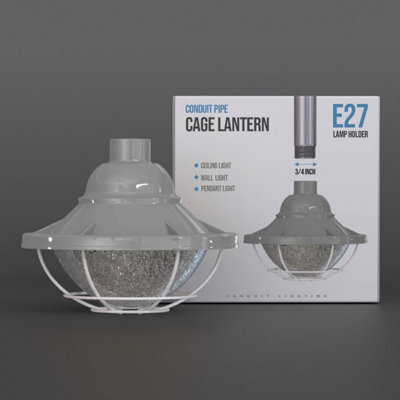 Industrial Ceiling Light Shade Metal 21Cm Grey Metal Vapor Tight Style 3/4 Inch Indoor Hanging Ceiling Pendant Light Shade - image 1