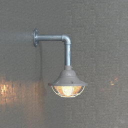 Industrial Ceiling Light Shade Metal 21Cm Grey Metal Vapor Tight Style 3/4 Inch Indoor Hanging Ceiling Pendant Light Shade - thumbnail 2