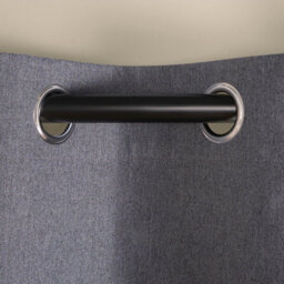 "OHS Woven Texture Pair Of Blackout Curtains, Charcoal - 66 X 54""" - thumbnail 4