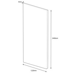 Splashwall Alloy Bathroom & Wet Room Decorative Panel (H)2440mm (W)1220mm - Matt Terra Light - thumbnail 4