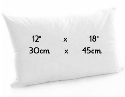 ARLinens Oblong Cushion Pads Rectangular Shape Cushion Insert Hollowfiber Filled Inner Fillers Extra Filled Cushion