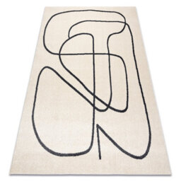 RugsX Carpet Fusion 8297 Cream Dark Grey - Lines, Modern, Abstract 180X270 Cm - thumbnail 4