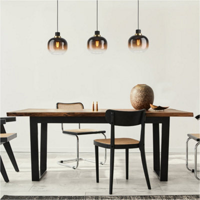 Loops Stylish Modern Black And Brass Pendant Light For Indoor Spaces - image 1