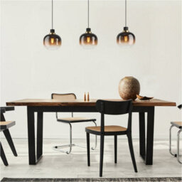 Loops Stylish Modern Black And Brass Pendant Light For Indoor Spaces