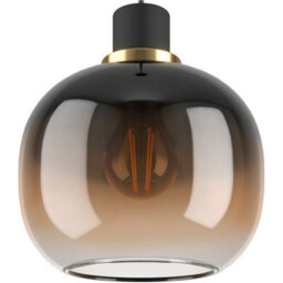 Loops Stylish Modern Black And Brass Pendant Light For Indoor Spaces - thumbnail 3