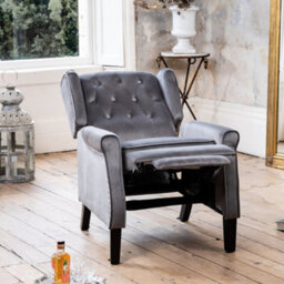 Annapoli Recliner Armchair - Grey - thumbnail 6