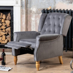 Annapoli Recliner Armchair - Grey - thumbnail 2