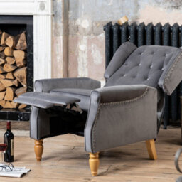 Annapoli Recliner Armchair - Grey - thumbnail 3