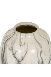 Marble Olpe Vase, Hand-Dipped Ceramic Art For Elegant Decor - thumbnail 2