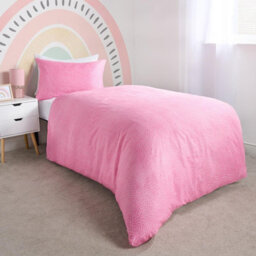 OHS Rainbow Duvet Cover Bedding Set Quilt Pillowcase Reversible, Pink - Single - thumbnail 4