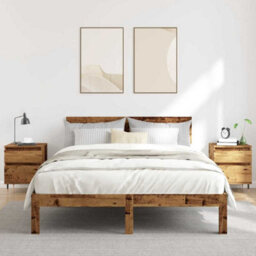 Berkfield Bedside Cabinets 2 Pcs Old Wood 40X35X50 Cm Engineered Wood - thumbnail 3
